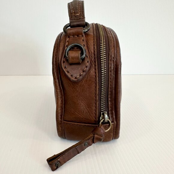 Frye Melissa Top Handle Crossbody Bag Tan Leather Casual Vibe - Picture 5 of 12